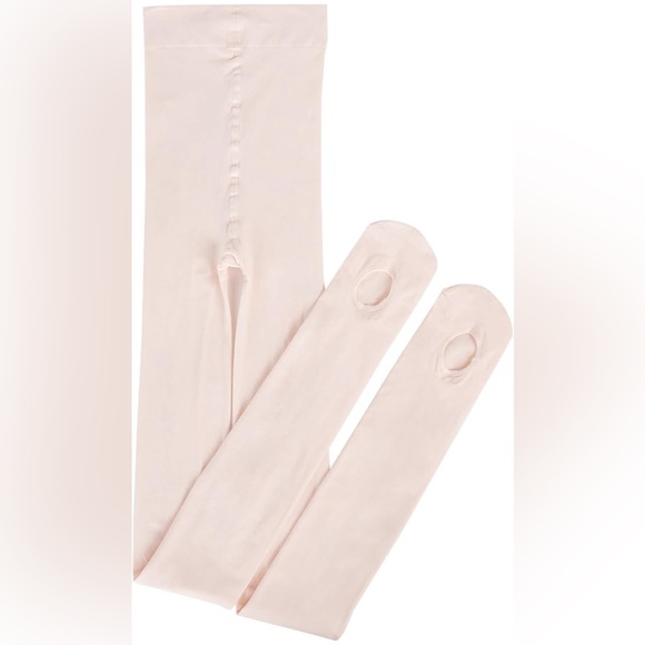 Girl’s  Convertible Transition Tights for Ballet Dance, Gymnastics - Picture 4 of 12